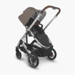 The included Toddler Seat (color matches the stroller) can be installed in a world facing or parent facing, as shown here, orientation
