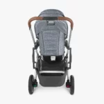 The Cruz V2 stroller features all-wheel suspension, a multi-position adjustable handlebar, as well as easy-access foot brakes