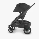 The included Toddler Seat (color matches the stroller) has an extendable canopy and mesh panels that can be used while installed on the stroller