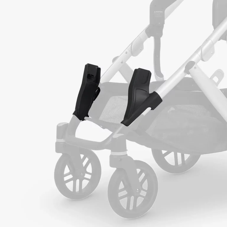 Lower Car Seat Adapters attached to Vista Stroller frame