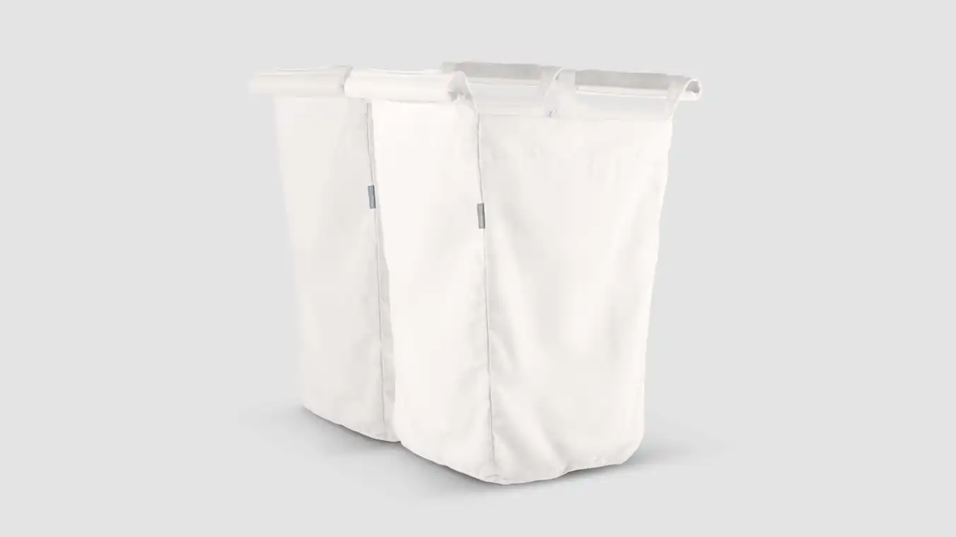 Standalone easily attached two compartment Hamper Insert