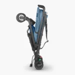 The G-Luxe (Charlotte) features an ulta-easy fold that allows for the stroller to be self-standing once folded