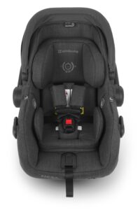 An UPPAbaby Mesa V2 Infant Car Seat | PureTech™ | Greyson | Charcoal Mélange | Merino Wool