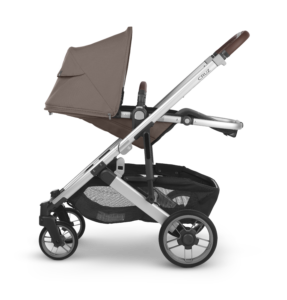UPPAbaby Cruz V2 Full Size Stroller | Theo | Dark Taupe | Silver Frame | Chestnut Leather