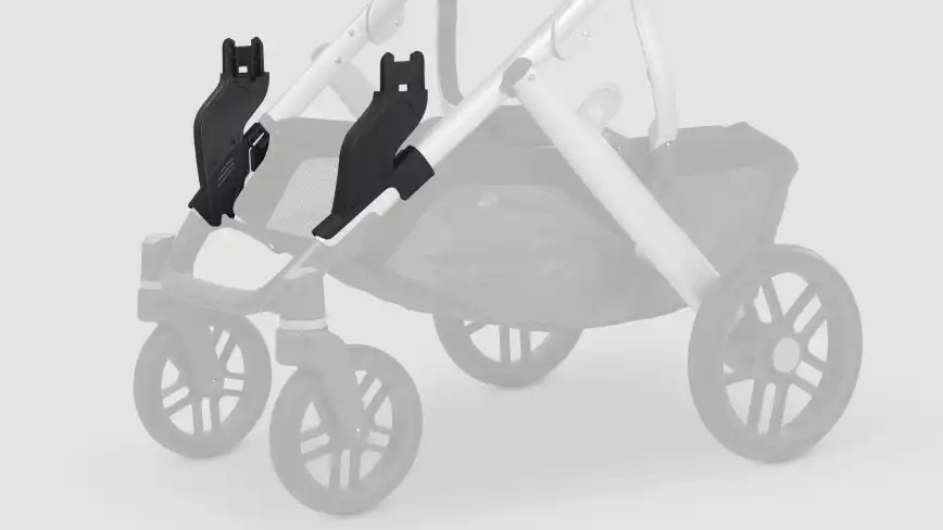 Lower Adapters for Vista attached to stroller frame