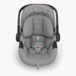 The Aria infant car seat (Anthony) contains a two-piece robust infant insert that ensures proper fit and body positioning for preemies as early as 4 lbs