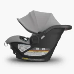 The Aria infant car seat (Anthony) is able to be installed securely without its base with European Routing, as well as attach directrly to the Vista and Cruz strollers, and attach with adapters to the Minu and Ridge