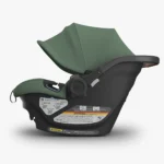 The Aria infant car seat (Gwen) is able to be installed securely without its base with European Routing, as well as attach directrly to the Vista and Cruz strollers, and attach with adapters to the Minu and Ridge