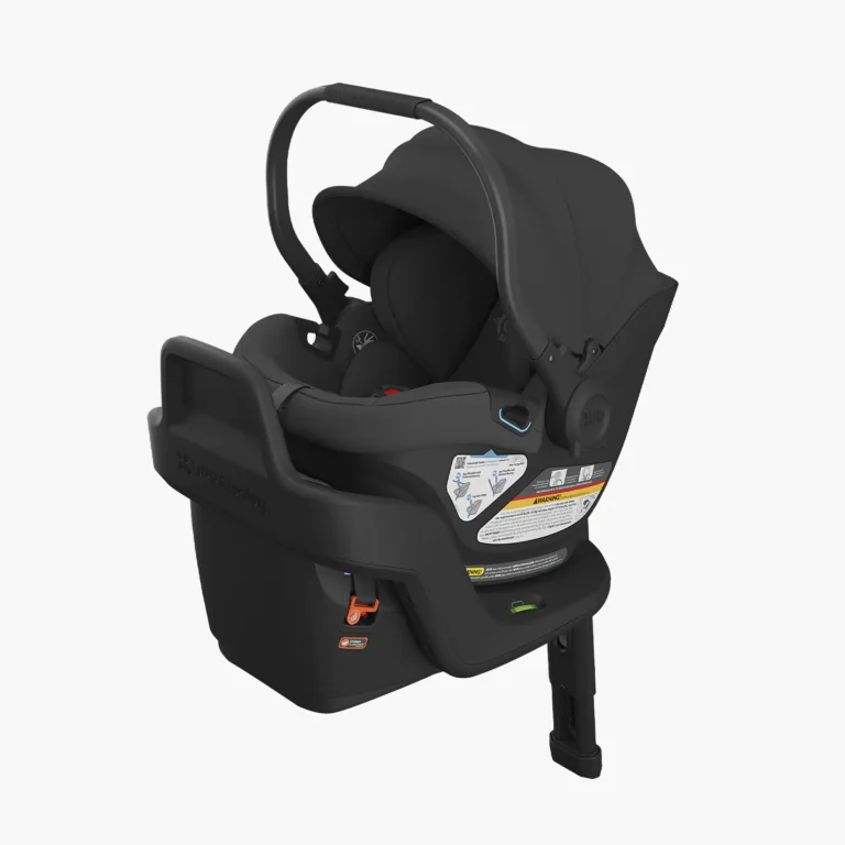 Aria infant car seat (Jake - Charcoal, Black Leather) is the lightest on the market weighing just under 6 lbs