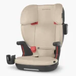 The Alta V2 High Back Booster (Kavneer - Almond Mélange) delivers proper seat and belt positioning in a slim design that maximizes space up to 100 pounds or 57 inches in height