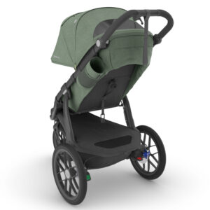 Ridge stroller (Gwen) has advanced responsive suspension, reflective accents, as well as 12" & 16" never-flat tires