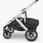 Basket Cover attached to Vista V2 Stroller Frame - folded closed, side view