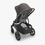 The Vista V3 (Greyson) features a large easy-access basket with 30 lbs weight limit and an enhanced FlexRide Suspension system