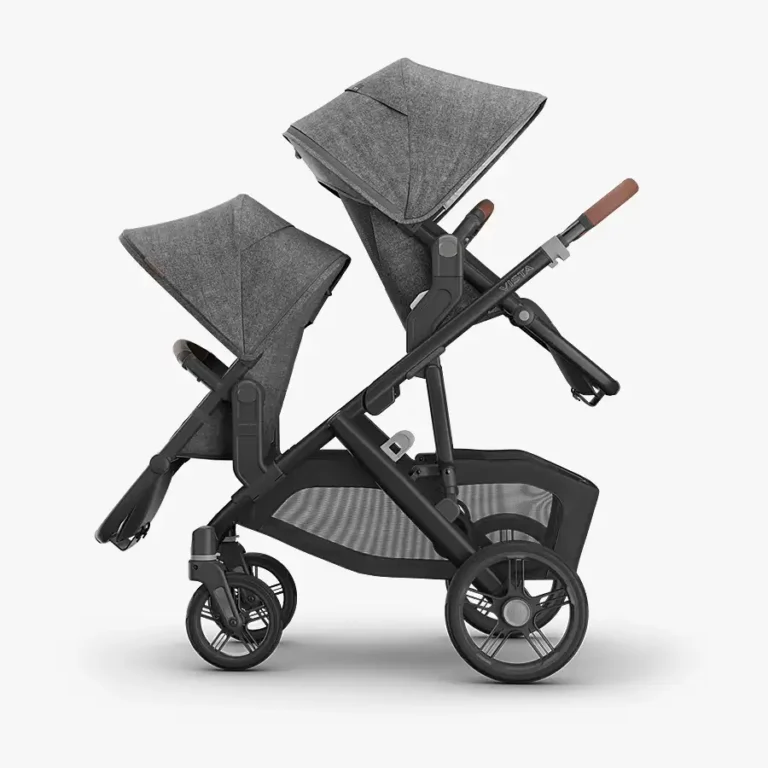 Vista V3 with Toddler Seat and RumbleSeat V2+ in Greyson