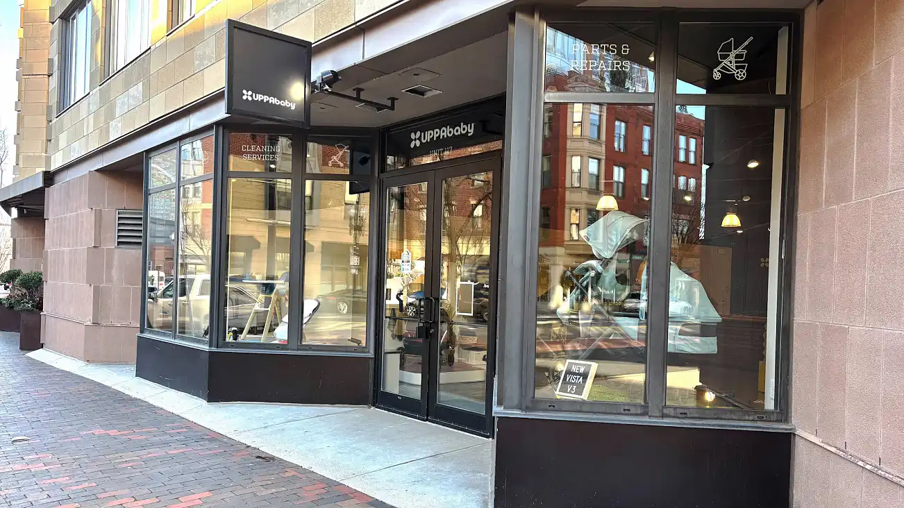 Storefront of the Hub location in Boston