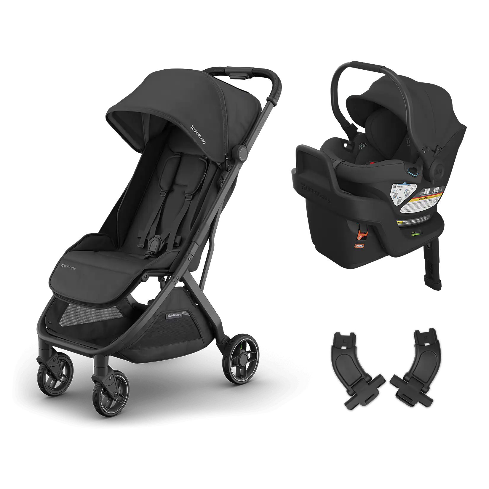 Minu and Aria travel system in Jake